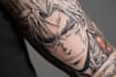 design a profesional trash polka tattoo