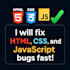 fix javascript, jquery, and react bugs for your web app