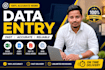 do accurate data entry, excel work, copy paste and typing