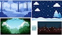 design unique 2d game backgrounds in your chosen style