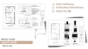 create 2d kitchen plan and bathroom plan with elevations
