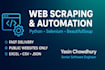 perform professional web scraping and data extraction with python selenium