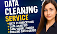 clean, preprocess and analyze data with interactive dashboards