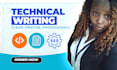 do professional technical writing and documentation services