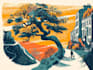 create artistic linocut illustration