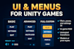 create best unity game main menu UI with 50 percent off