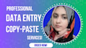 perform accurate data entry and web research