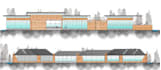 render architecture site and drawings in photoshop