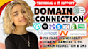 redirect, fix dns issues or connect a domain, subdomain on godaddy, shopify, wix