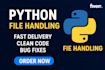 do file handling, automation, and python file handling