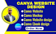 canva website design canva mockup canva ebook design