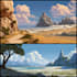 illustrate environments, landscapes, board game, concept art