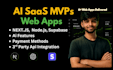 build ai saas website, mvp,  web app with next js development for startups
