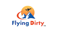 design elegant pilot scapes flying dirty logo