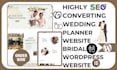 design wedding planner website, wedding planner and invite bridal website