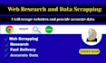 do web scrapping and online research