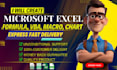 create advanced excel dashboards, graphs, charts, pivot tables, dashboard