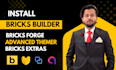 install bricks builder, advanced themer and top addon plugins