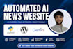 build an ai SEO optimized news website with real time updates