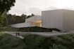 create photorealistic architectural exterior render with landscaping