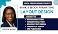 do book formatting ebook formatting book layout design kindle ebook