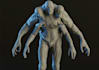 design 3d creature model 3d scary monster for game creature miniature alien
