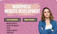 design clean and responsive wordpress website