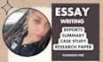 do research as an essay writer, case study analysis, reflective essay