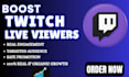 boost twitch live viewers twitch viewers and twitch channel promotion