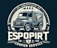 make custom delivery truck courier service logo