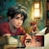 do comic script children illustration, kid picture book,