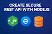 create secure rest API with nodejs and database integration
