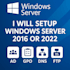 configure windows server 2016 2022 with ad, gpo, dns, ftp