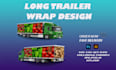 create professional  long trailer, gaming trailer wrap design