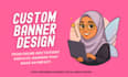 design custom poster or banner for print or digital
