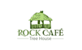 design wonderful tree house or rock cafe logo