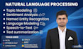do sentiment analysis, topic modeling, ner, finetune, ml nlp pipelines
