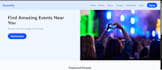 develop a modern responsive event management website