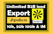 do b2b apollo with expert in data scraping any industry