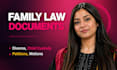 write family law documents, divorce, child custody, petition, motion and drafts