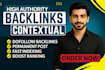 link building high quality SEO dofollow contextual backlinks for website