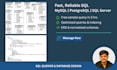 write sql queries and design database sql server,  mysql, postgresql