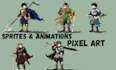 create pixel art sprites and animations with video game quality