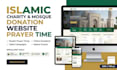 build islamic website charity mosque donation website muslim prayer time website