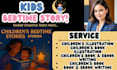 write your children bedtime storybook, kids moral storybook children story