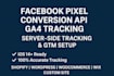 facebook pixel setup conversion API ga4 server side tracking