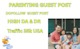 publish your guest post on high da parenting sites