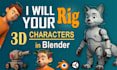 rig your 3d models in blender