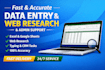 do professional data entry, copy and paste, and typing work