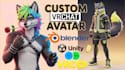 rig edit and add toggles to custom anime or furry vrchat avatars for pc quest